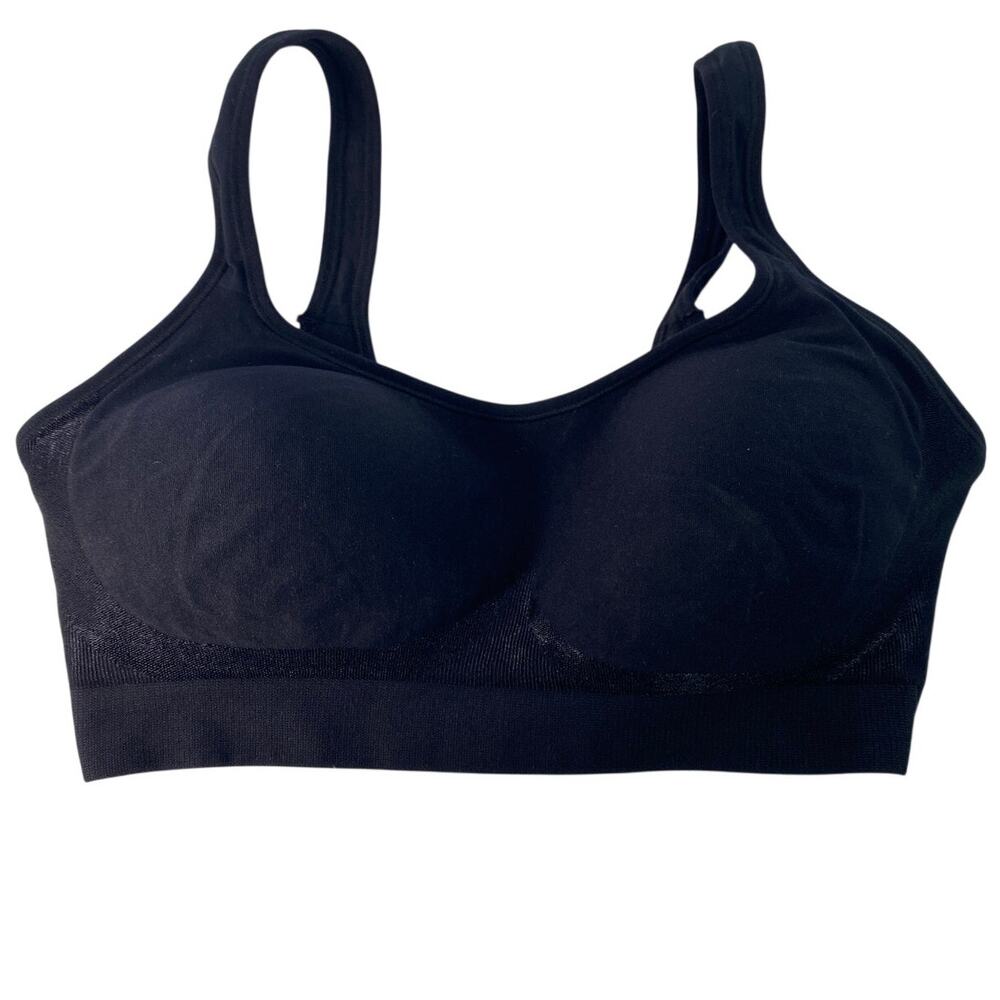 Underoutfit Style 457 Comfort Shaping Wireless Bra Black Athleisure Size Large